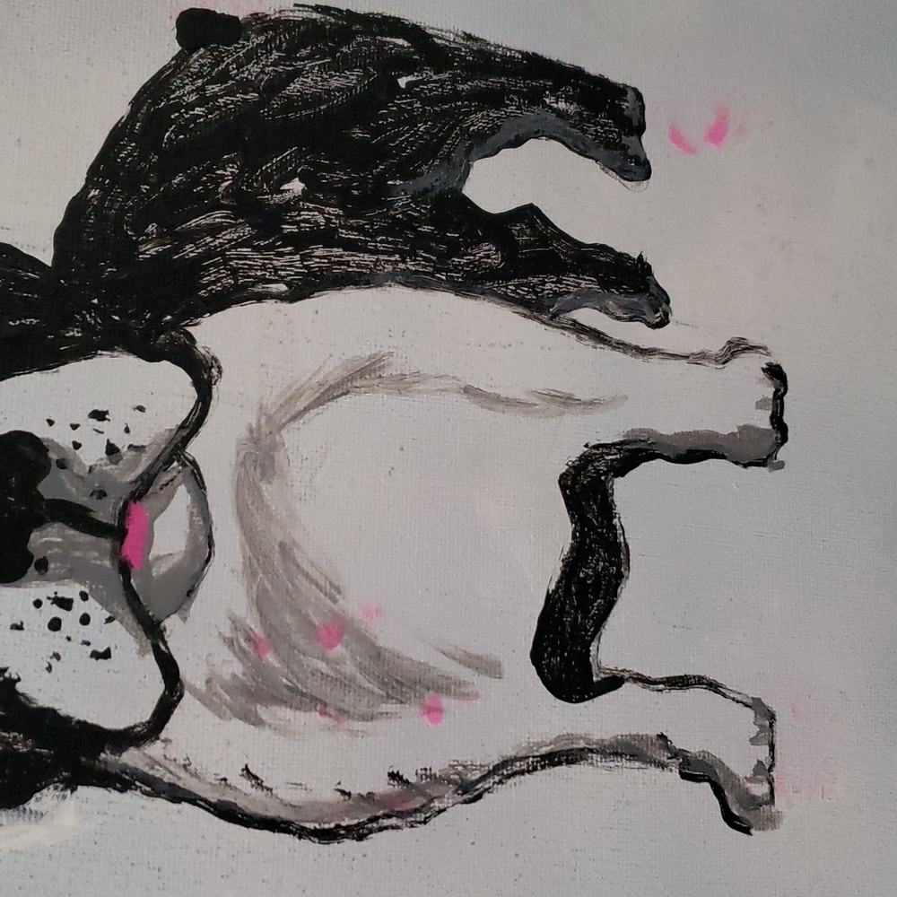 Hand Painted Boston Terrier - Picture 3 of 4